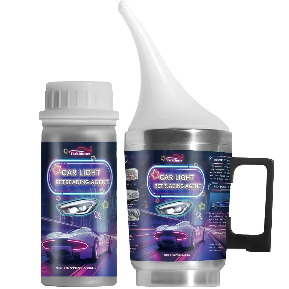Car Headlights Renovation Polishing Kit Headlight Restoration Kit Workshop Automotive Care Tool 800ML Liquid Polymer Evaporator