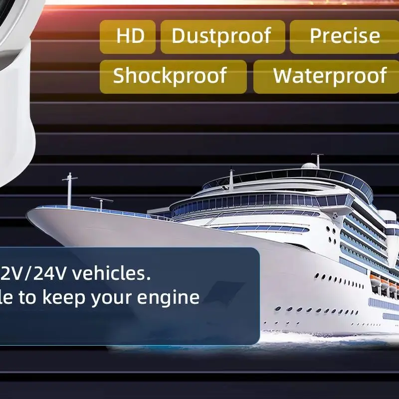 

80mm Tachometer Gauge 3000-8000RPM Tachometer Meter 7 Colors LED Digital Pointer Car Instrument Panel for Car Boat