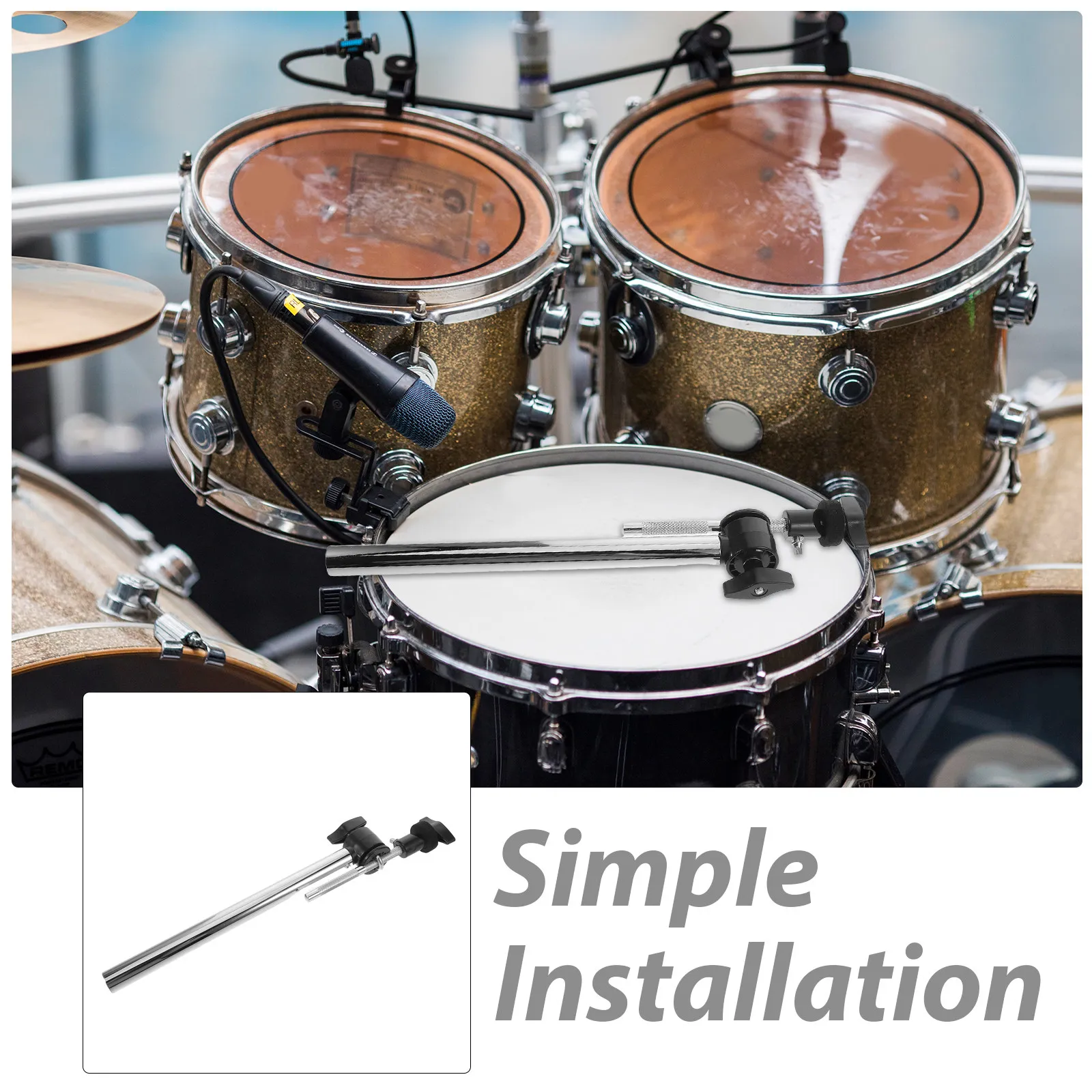 Boom Arm Stand - Electronic Drum Cymbal Mount Heavy-Duty Stable