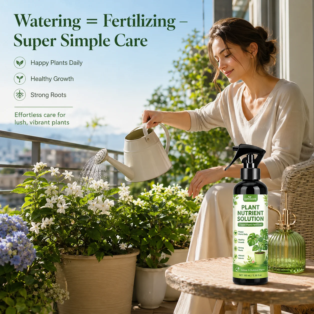 Indoor Outdoor Liquid Nutrient for Weak Yellow Plants, Boosts Vitality & Healthy Foliage, Fast Absorbing Root Enhancer
