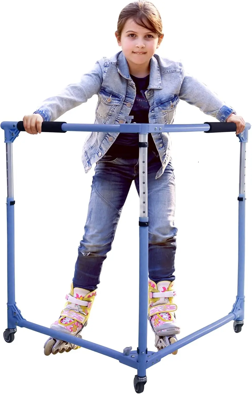 

Регулируемый тренажер для катания на роликах для детей, складная подставка для начинающих кататься малышей