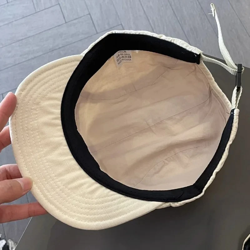 Breathable Short Brim Baseball Cap Male and Female Overalls All-Match Soft Top Hip Hop Peaked Cap Female Soft Brim Fashion Cap