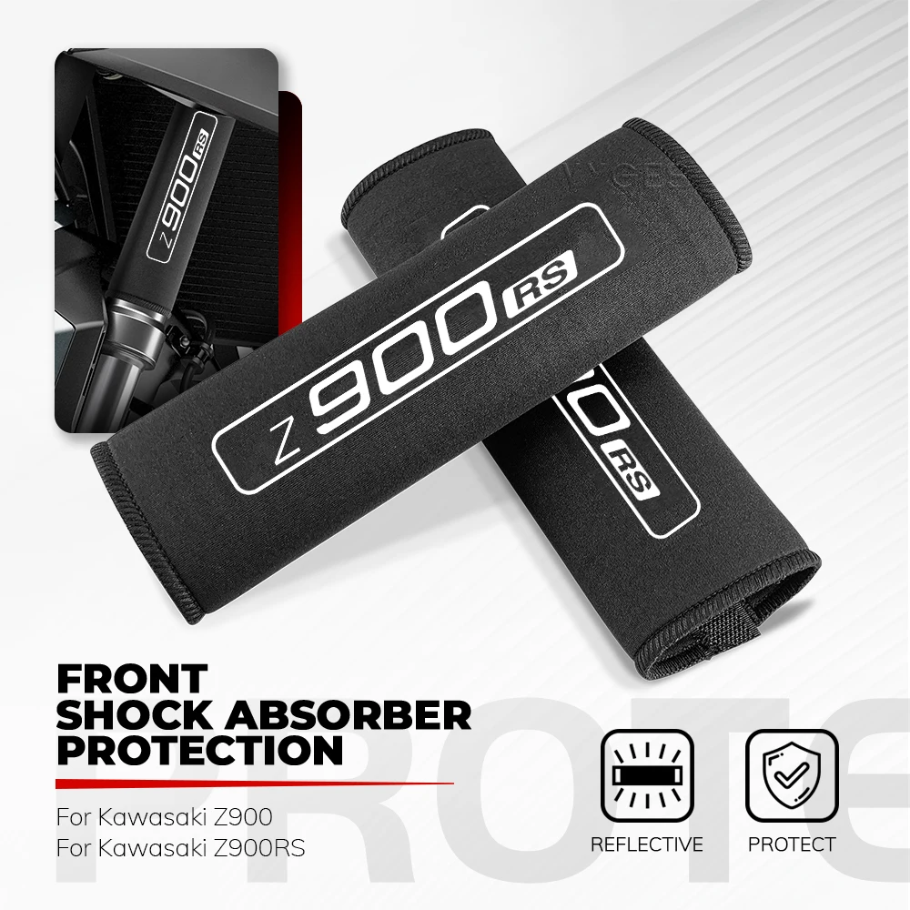 Image of Für Kawasaki Z900 Z900RS Z900RS Motorrad Gabel Schutz Abdeckung Stoßdämpfer Staub Schutz Stretch Stoffe Hülse