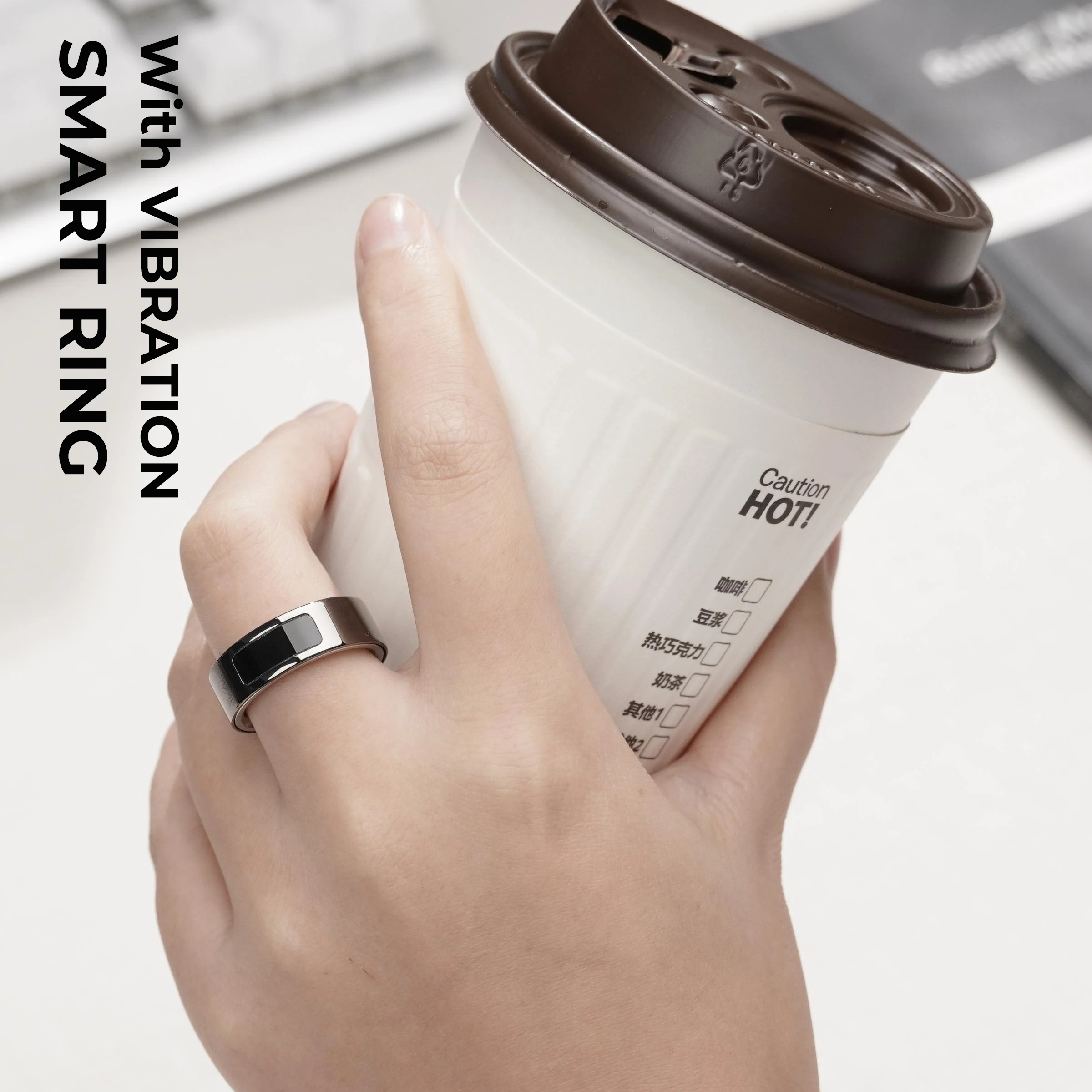 

Вибрационное умное кольцо для мужчин, звонки, сообщения, оповещения о вибрации, мониторинг здоровья, кольца для будильника для Android iOS, водонепроницаемые