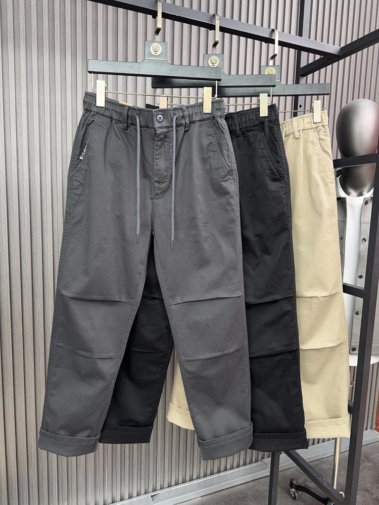 

Svip Роскошные мужские повседневные брюки Thiened American Sle с прямыми штанинами, удобные эластичные однотонные весенне-осенние новые поступления