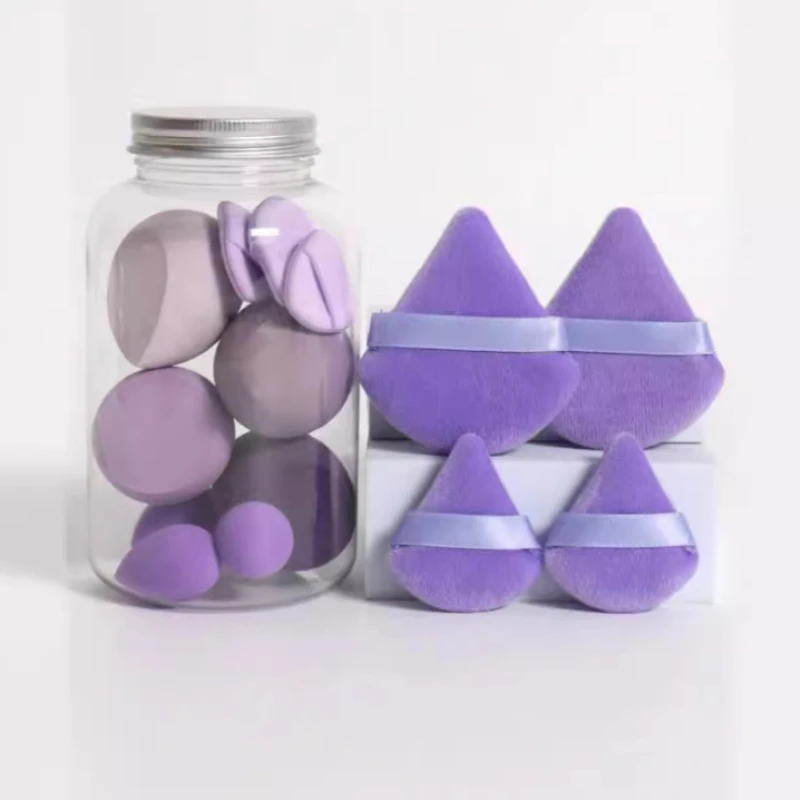 4/12/14 pçs esponja de maquiagem cosméticos puff fundação esponjas liquidificador beleza ovo pó puffs compõem acessórios ferramentas de maquiagem feminina