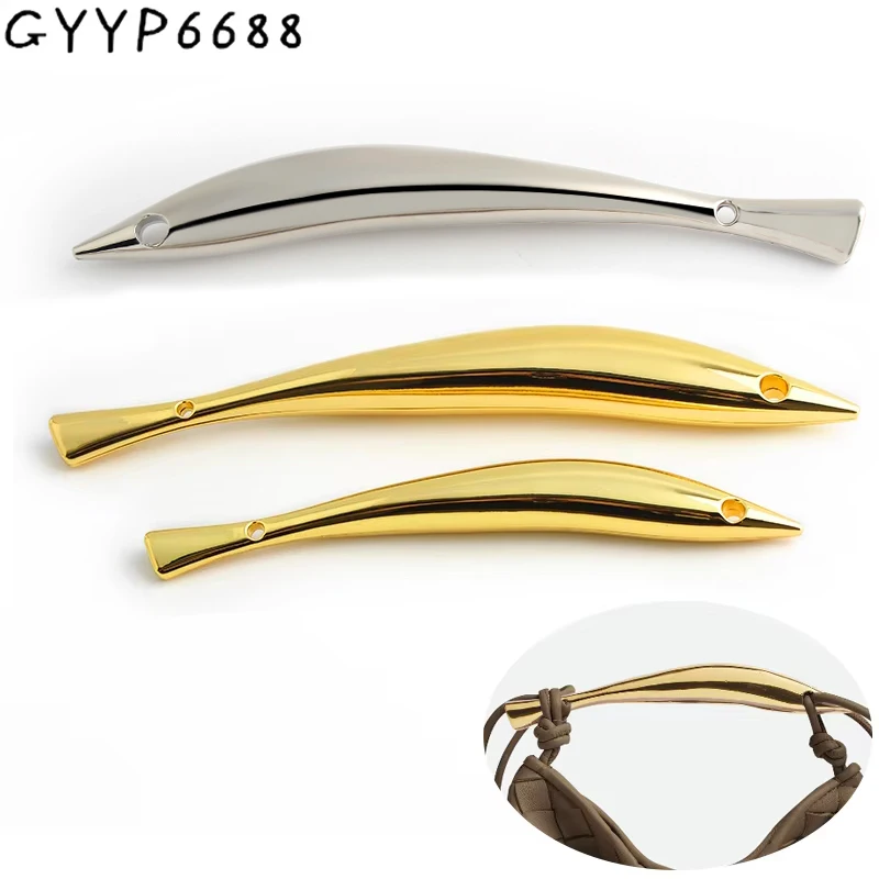 1/5/10PCS K Gold 21/27CM Fish Shape Metal Bag Handle Frame For Wristband Handbag Handles Purse Shoulder DIY Bags Accessories