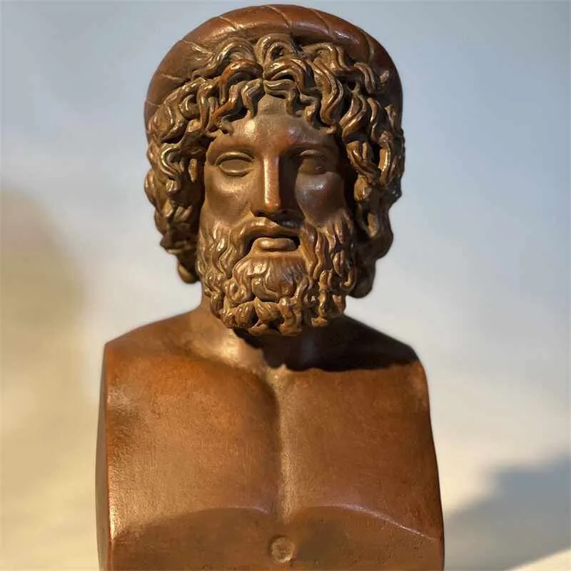 Art sculpture ancient Greek Asclepius head art teaching aids home table decoration ornament ideas