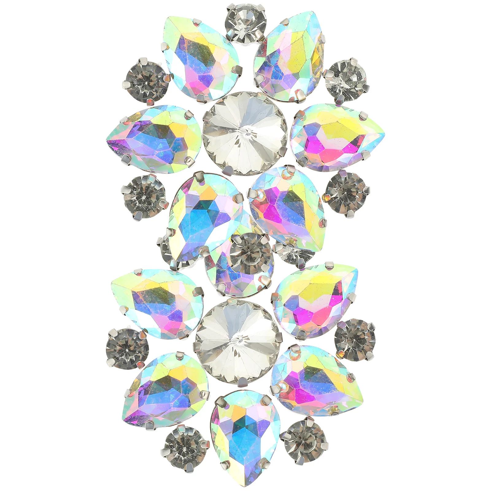 

2pcs Butterfly Knot Shoe Decor Crystal Rhinestone Buckle For Women Wedding Party Flat Boot Sandal Diy Accessory Home Storage