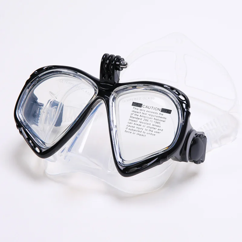 

Snorkeling mask diving goggles adult swimming goggles can be installed sports camera men and women models video silicone mask