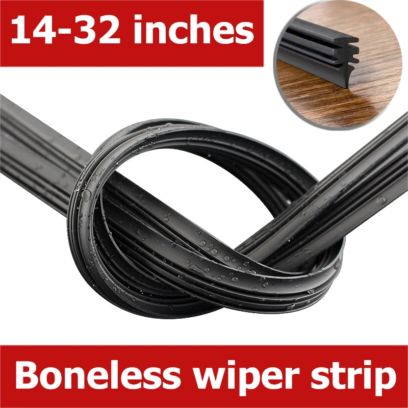 6/8mm Rubber Strip Wiper Blade Boneless Wiper Blade 14