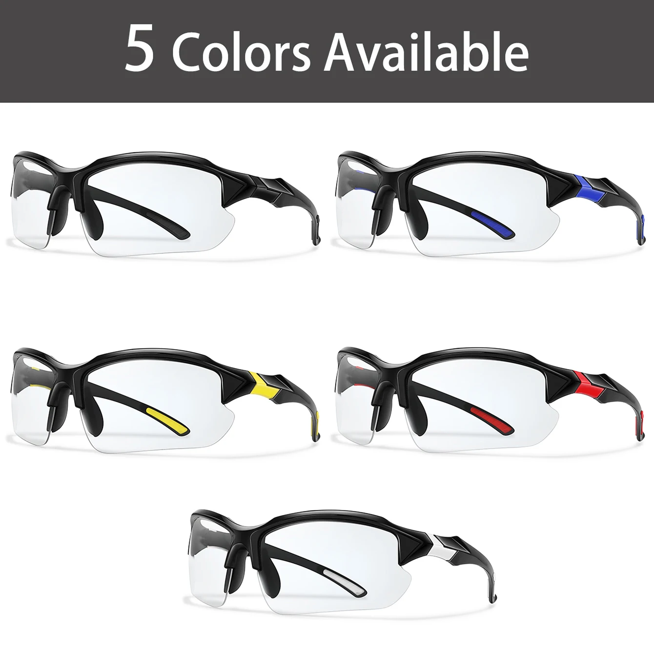 Photochromic Men Women Sports Cycling Sunglasses Daily Wearing Outdoor Running Travel Eyewere Windproof Trendy Goggles