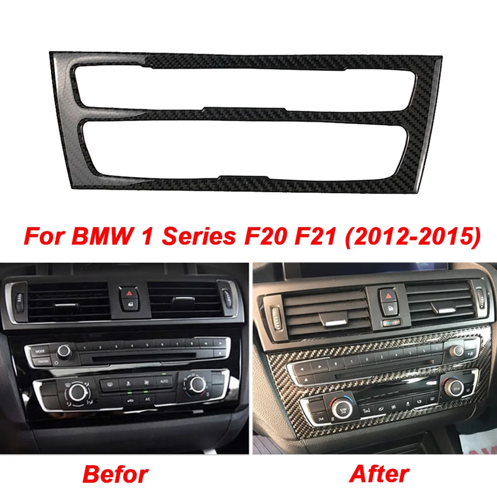 

For BMW F20 F21 1 Series Real Carbon Fiber Air Conditioning CD Console Panel Cover Trim Car Styling Car Accessories Interiors