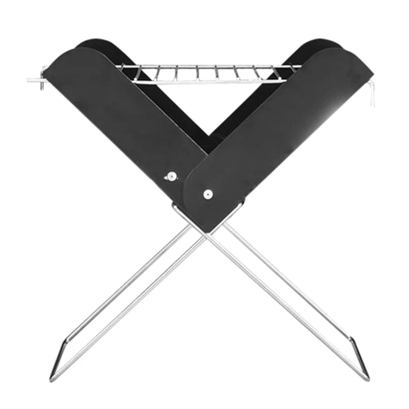 

NEW-Portable Charcoal Grill Folding Barbecue Grill Stove For Camping Travel Garden Outdoor