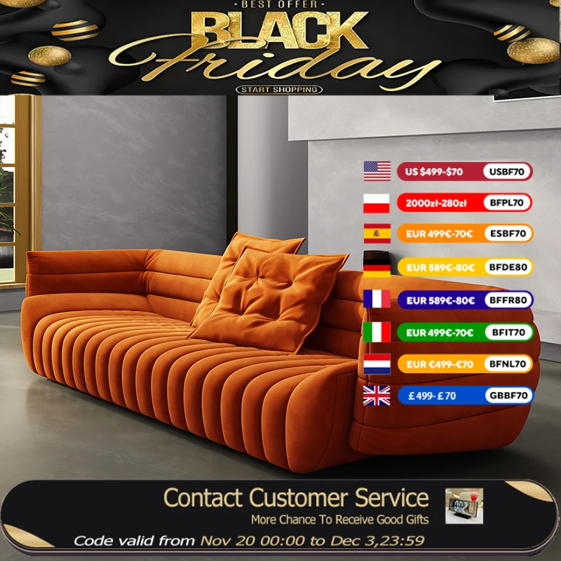 

Kawaii Lounge Диваны для гостиной Уютный расслабляющий бархатный скандинавский диван с откидной спинкой Ленивый диван Современный пол Роскошная мебель Divani Da Soggiorno