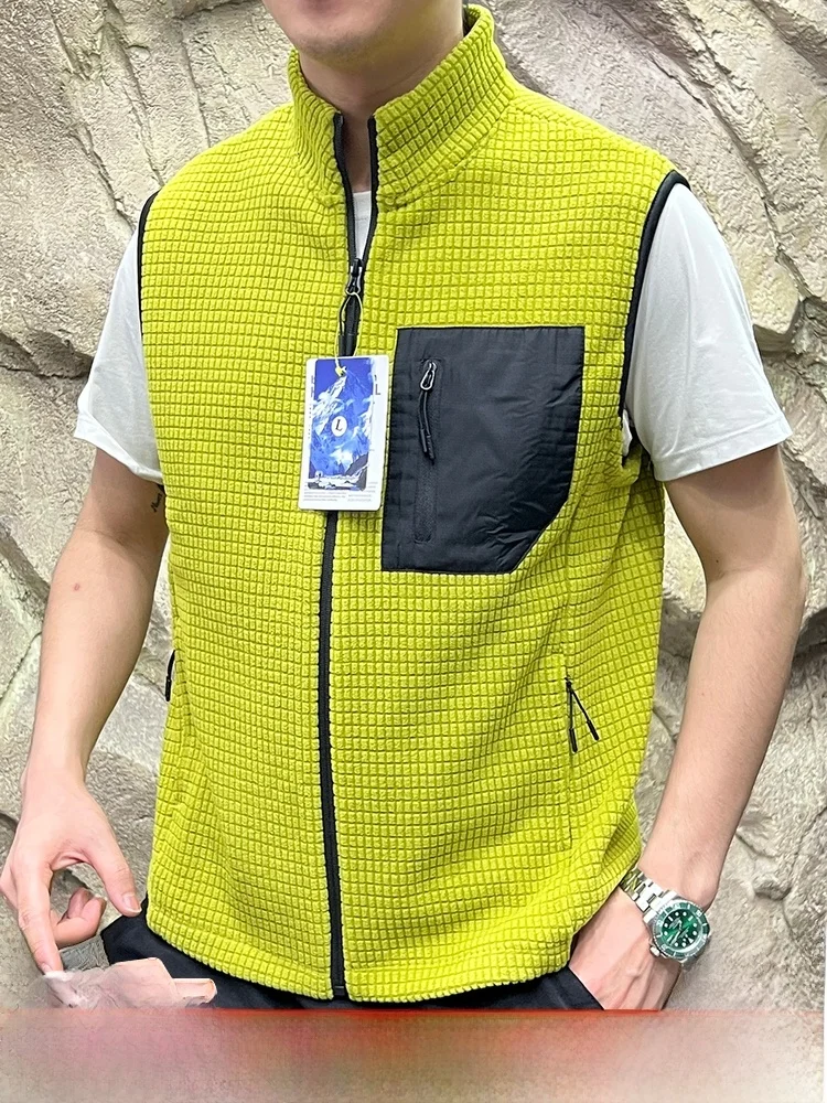 

Double-Sided Fce Vest Outdoor Leisure Sports Warm Windproof Men Women Sle Autumn Winter Training Cycling Fce Jaet