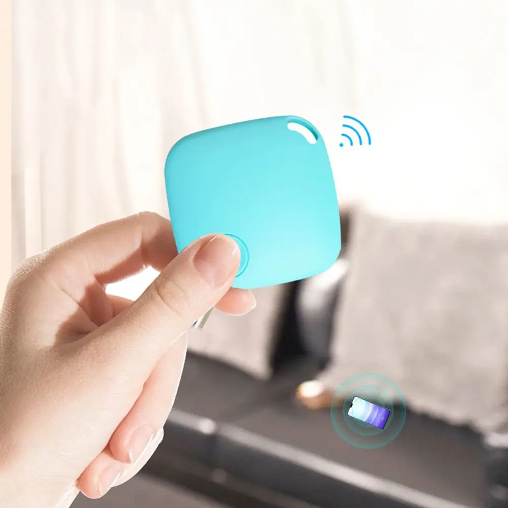 Cute Wide-use Portable Mini Bluetooth-compat Pet Locator Anti-steal Anti-lost Item Tracker Key Finder Pet Tag Anti-Lost Alarm