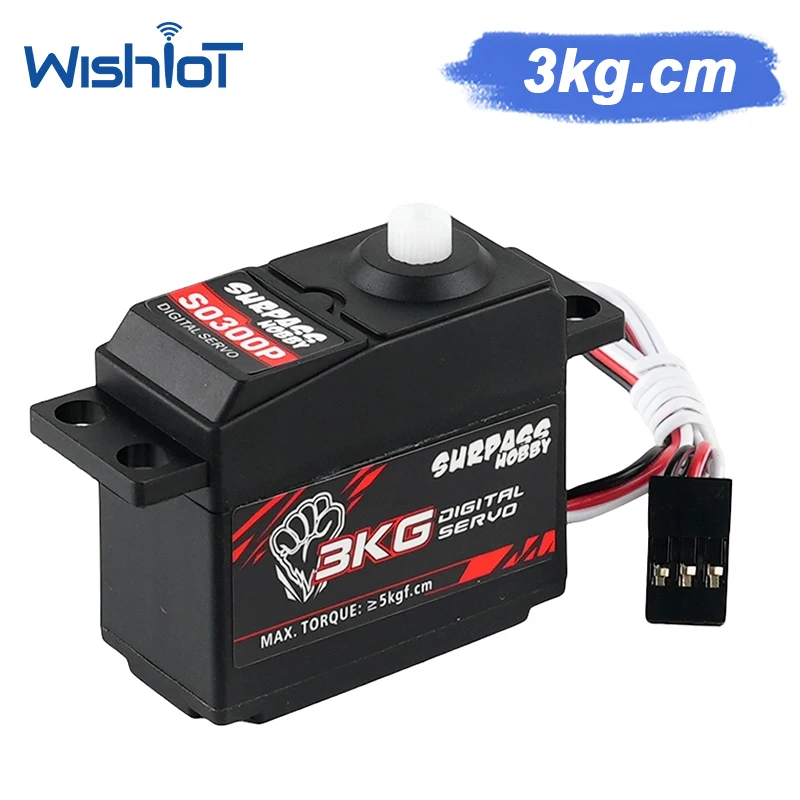 

S0300P Digital Steering Gear 3kg Torque Plastic Gear High Speed RC Servo Motor 1 12 RC Car Aircraft Boat Robot DIY Model Parts
