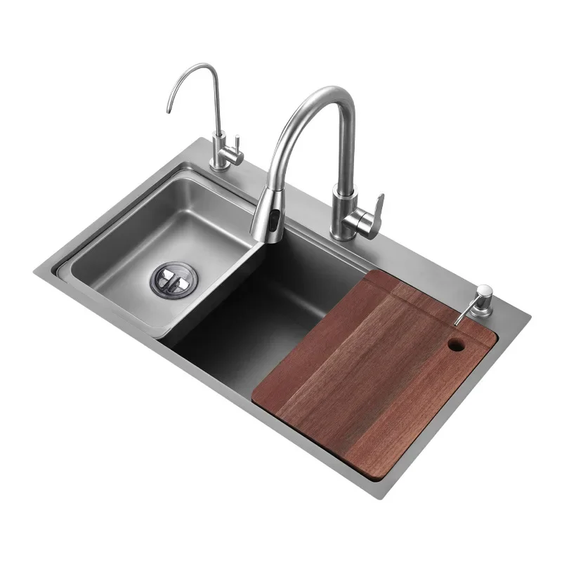 

Large vegetable sink, gun ash, nano sink, sink, kitchen, household, sink