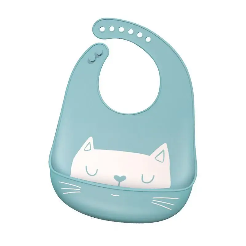 Waterproof Baby Silicone Bibs Toddler Feeding Bibs for Baby Kids Boys and Girls image 2