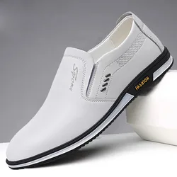 Chaussures Oxford élégantes pour hommes, chaussures formelles pour hommes, mocassins à enfiler, robe de mariée masculine, grande taille, mode 2024