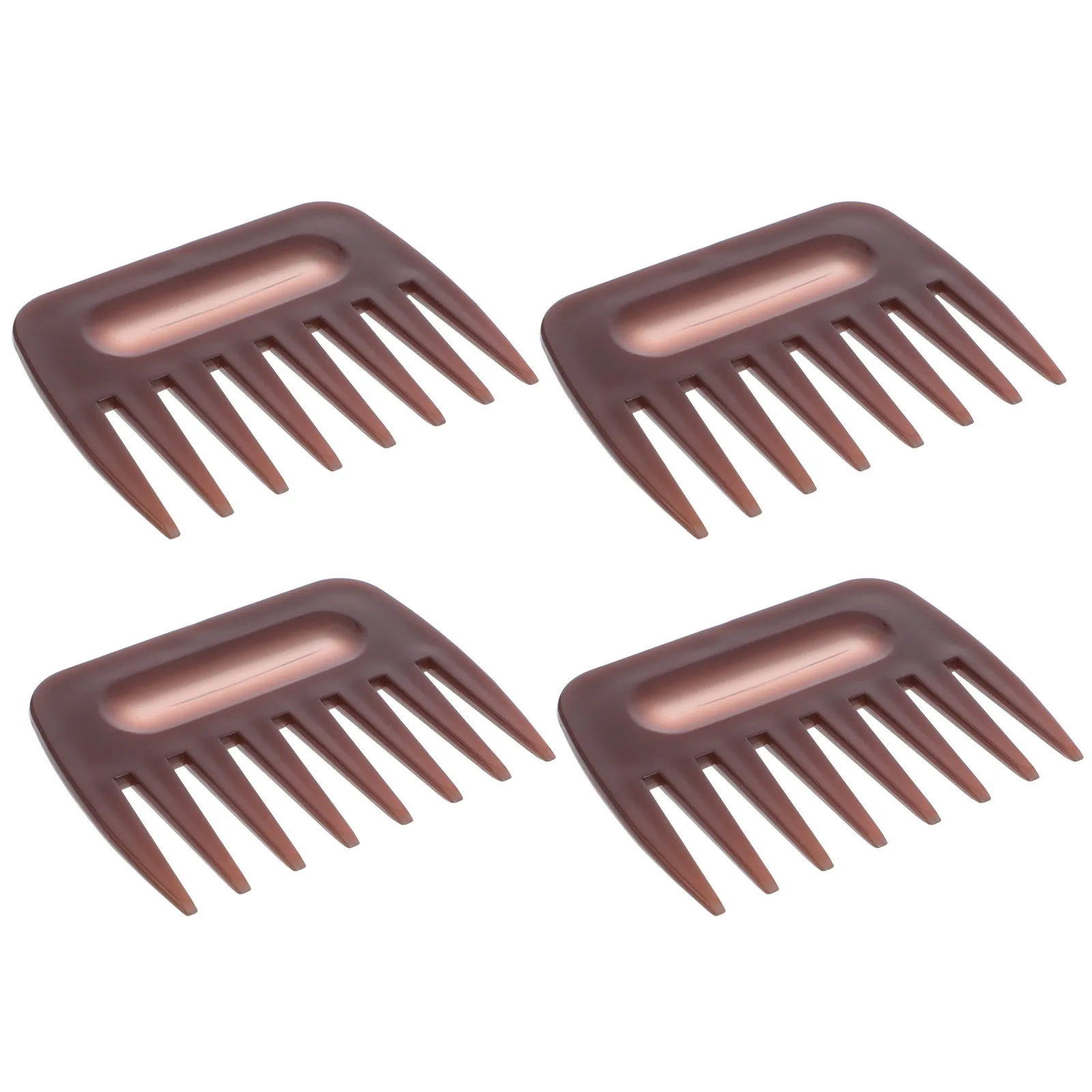 4Pcs Men Hair Comb Precision Styling Wide Tooth Texture Comb Sleek Oil Head Hairdressing Tool Professional Barber Salon Supply