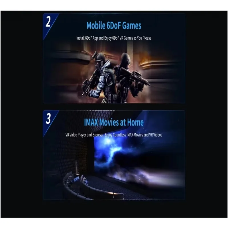 الواقع الافتراضي للكبار سينما ثلاثية الأبعاد نظارات فيلم خوذة VR الكل في واحد 32 جيجابايت لعبة سماعة