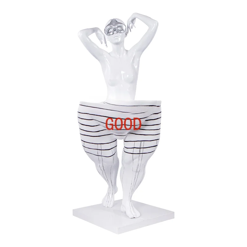 

Creative Shaper Figure Sculpture Artwork Lobby Club Sales Office Large Ornaments