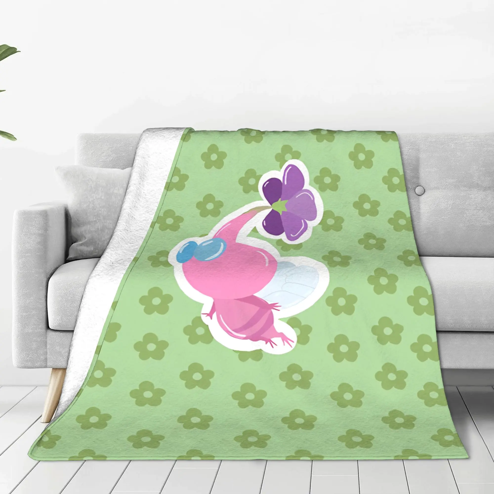 1PC Home Cutecore Flying Pikmin Blanket Super Cosy Plush Home Living Room Sofa Halloween