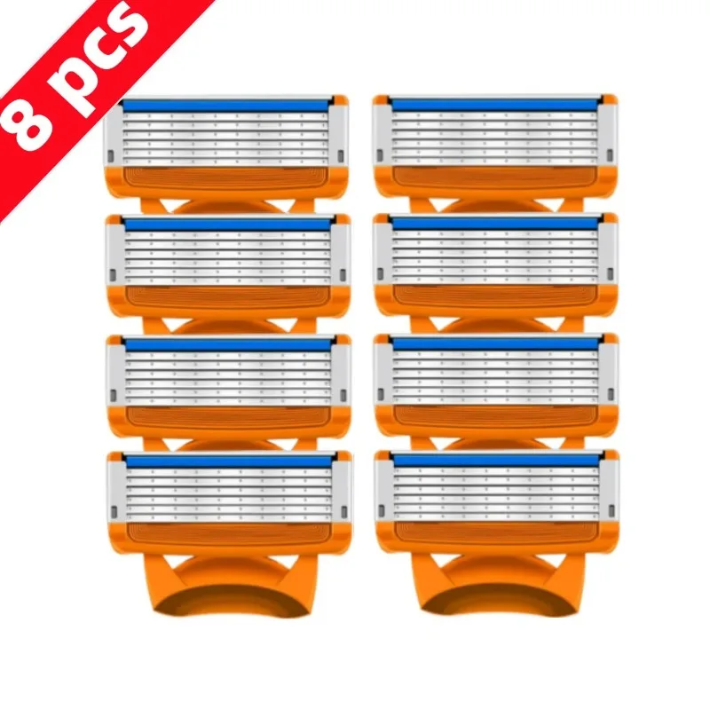 Original bindender Rasierer für Männer, Gesichtshaar, Bart, Rasieren, manuelle Rasiererkassetten, Ersatz-Rasierköpfe, austauschbarer Schneidkopf