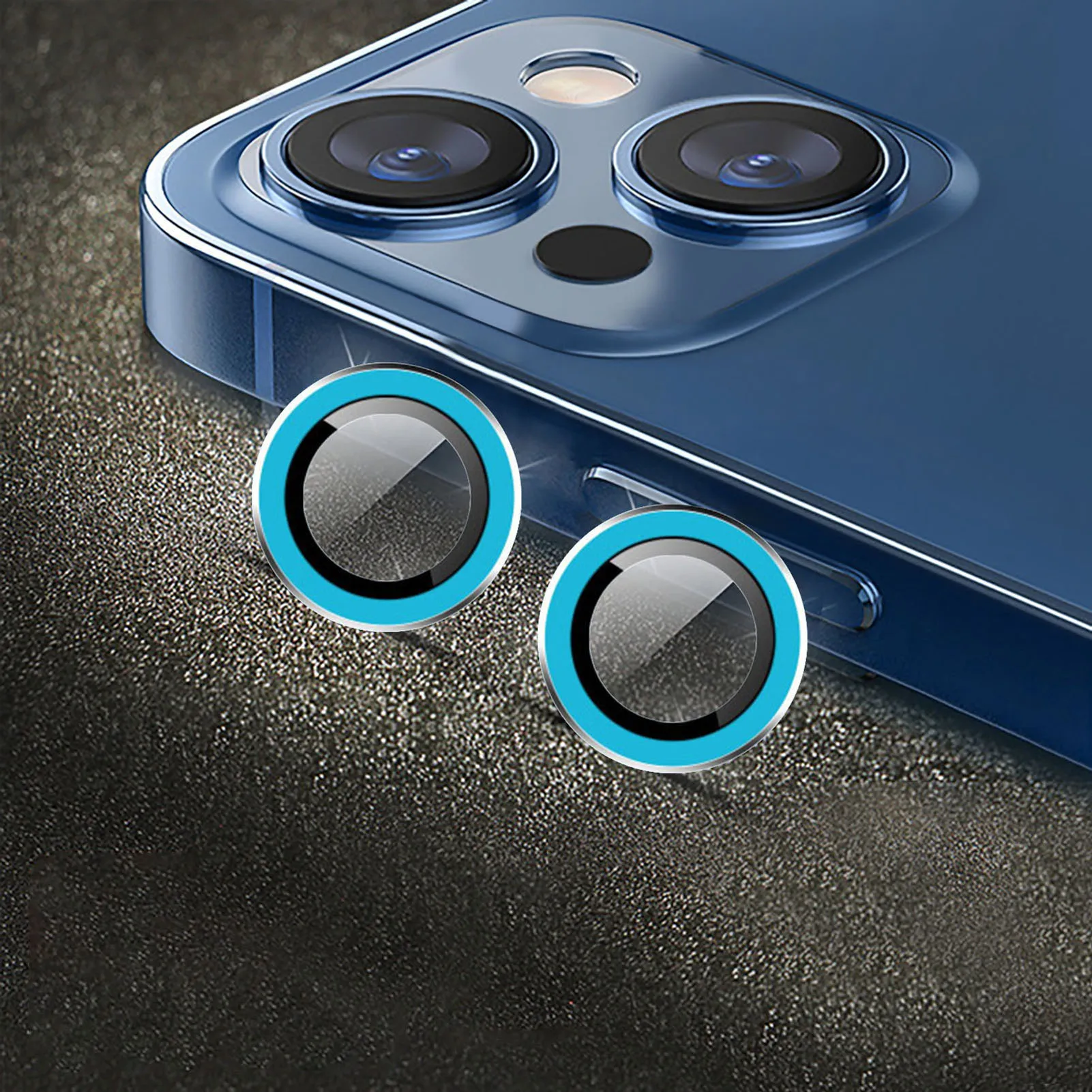 2 Pcs Metal Camera Protector Durable Protection for  14 Plus Decoration Accessories