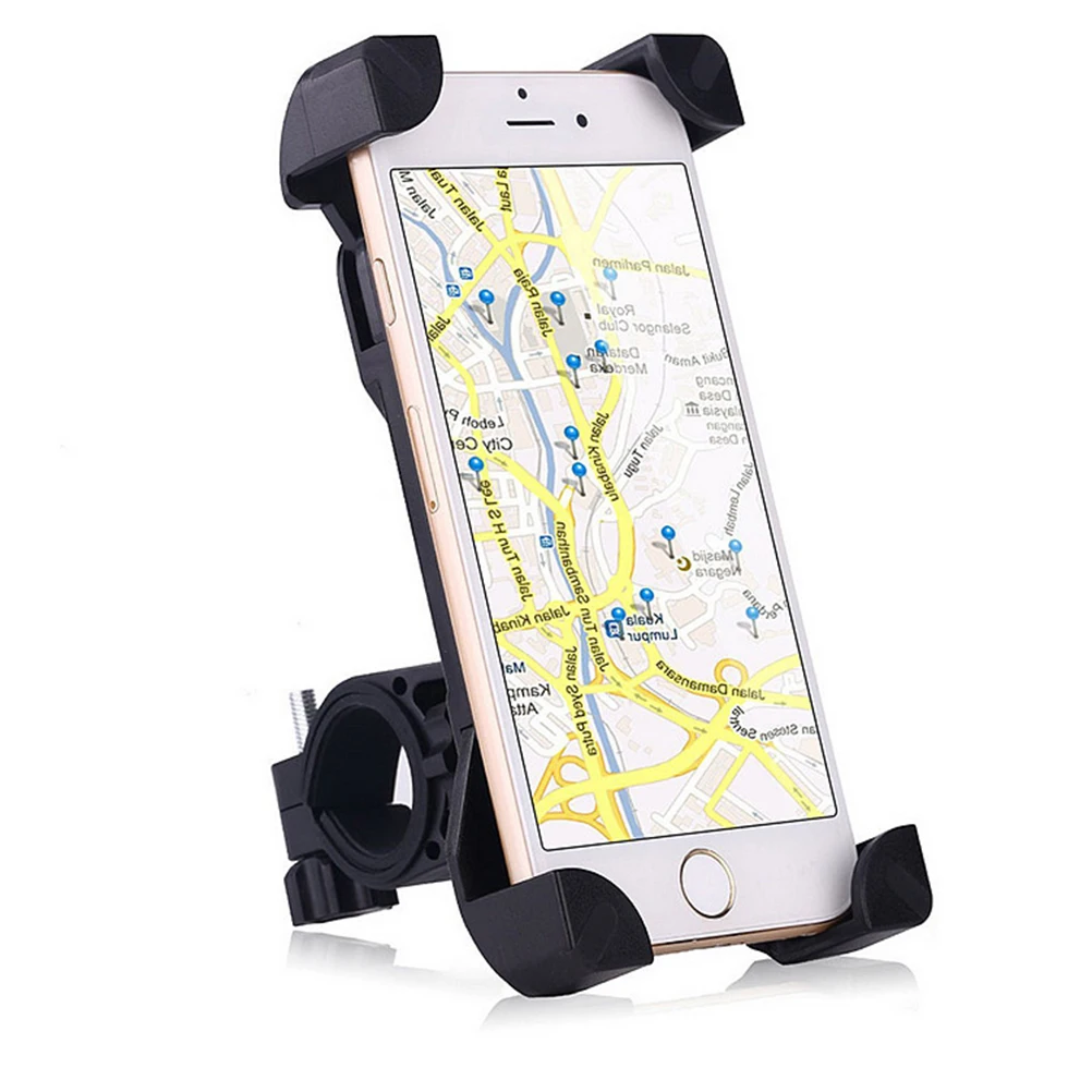 

Universal Phone Mount Bike Handlebar Clamp Holder for Cellphone GPS 58-90mm Width ShockProof NonSlip Motorcycle Accessories Bike