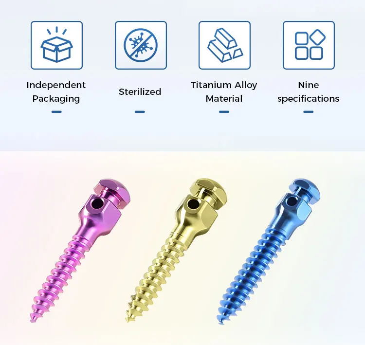 AZDENT Dental Orthodontic Mini-Schraube Sterile Titanlegierung Selbstbohrende Gewindeschrauben Implantat-Mikroschrauben Zahnmedizin – Detail 2