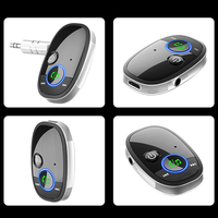 BR06 Bluetooth Receiver, Car Bluetooth Hands-free 3.5mm AUX Audio Amplifier Wireless Audio Receiver for Speakers