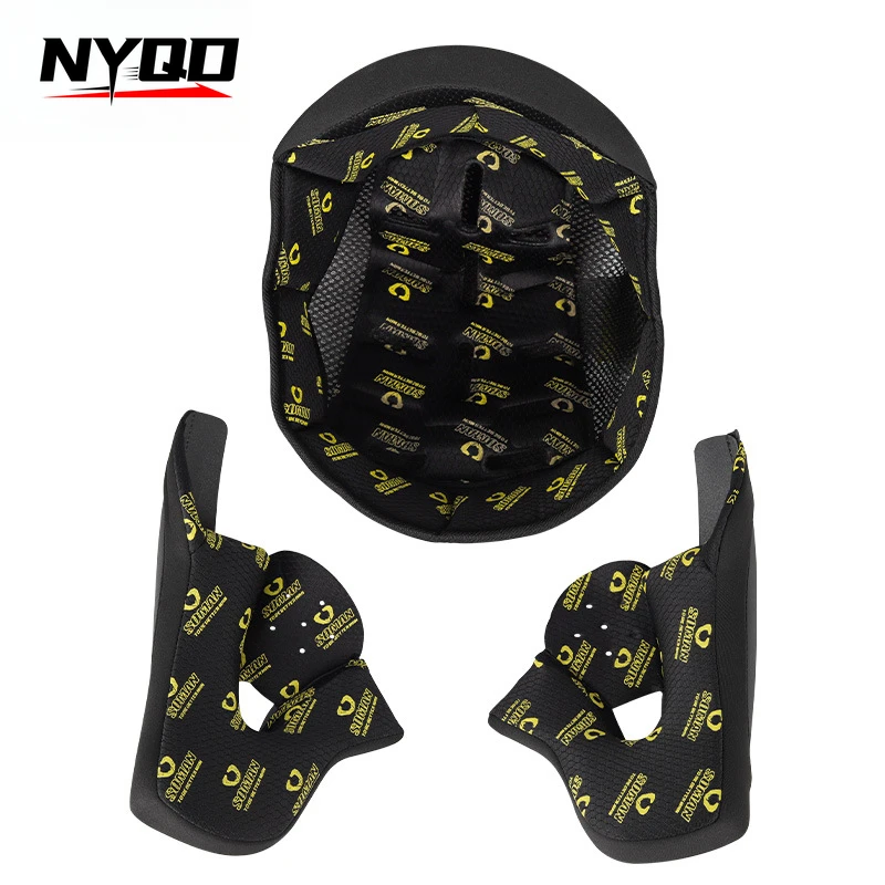 

Motorcycle Helmet Lining Removable and Washable Inner Pad SM955-S Helmet Earpieces Cap Centre Complete Set of Ear Liners