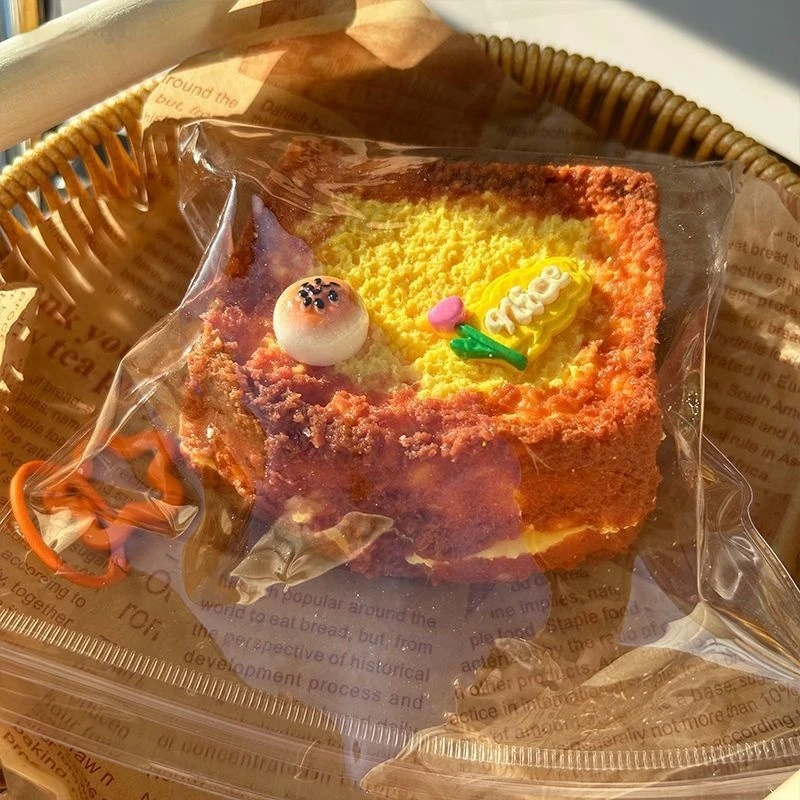 Food Grade Silicone Squeeze Toy Slow Rebound Toast Creamy Mud Sensation Stress Relief Gift Item Soft Texture Dough Kneading Tool