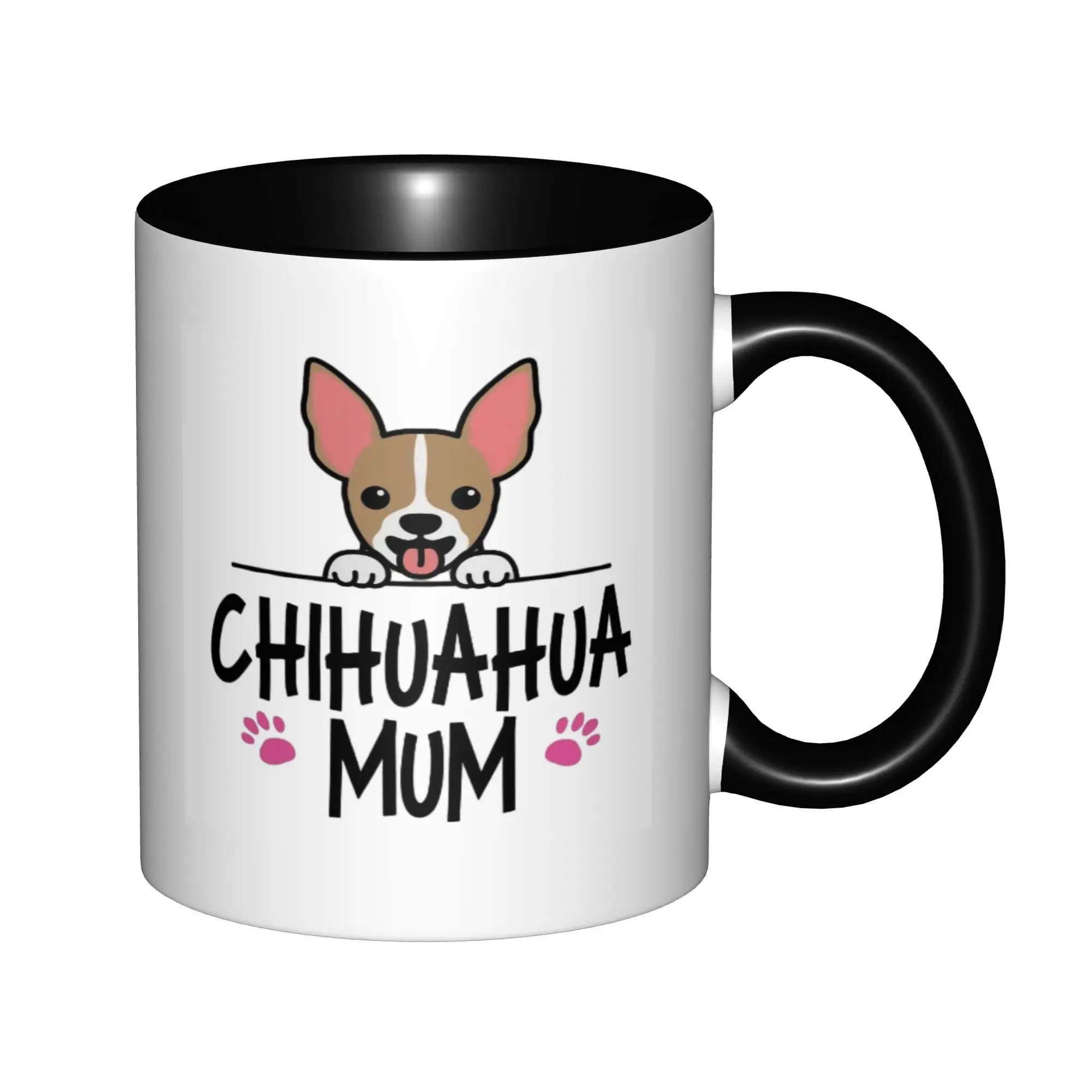 

Cute Chihuahua Mum Mom Dog Lover Chihuahuas Dog Owner Gift Mugs For Birthday Coffee Mugs Ceramic Tea Cups 11oz