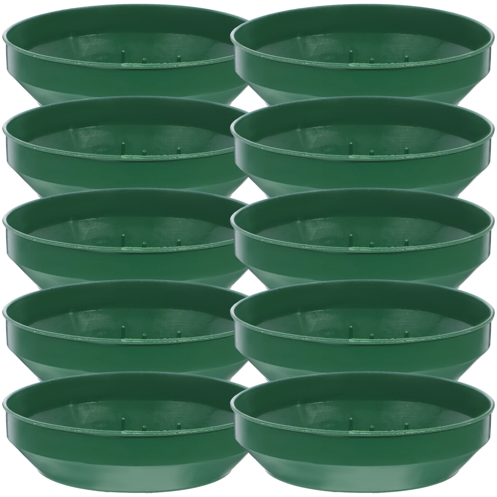 

10pcs Round Floral Foam Trays for Arrangements Decorative Flower Mud Supplies Plastic Fixing Disks Wedding
