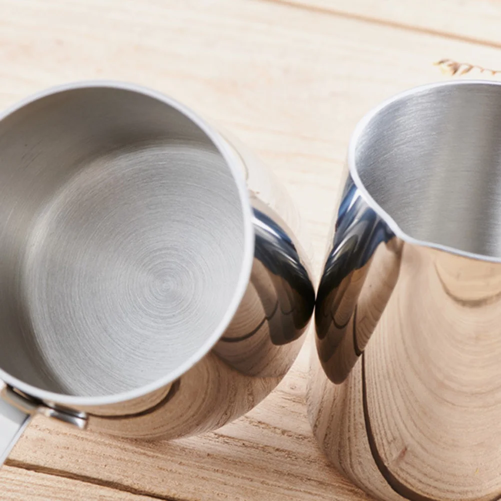 

Кофейник из нержавеющей стали 370 мл, премиум-качество, полированная поверхность, антикоррозийный, с носиком, для турецкого кофе, молока, плавления масла