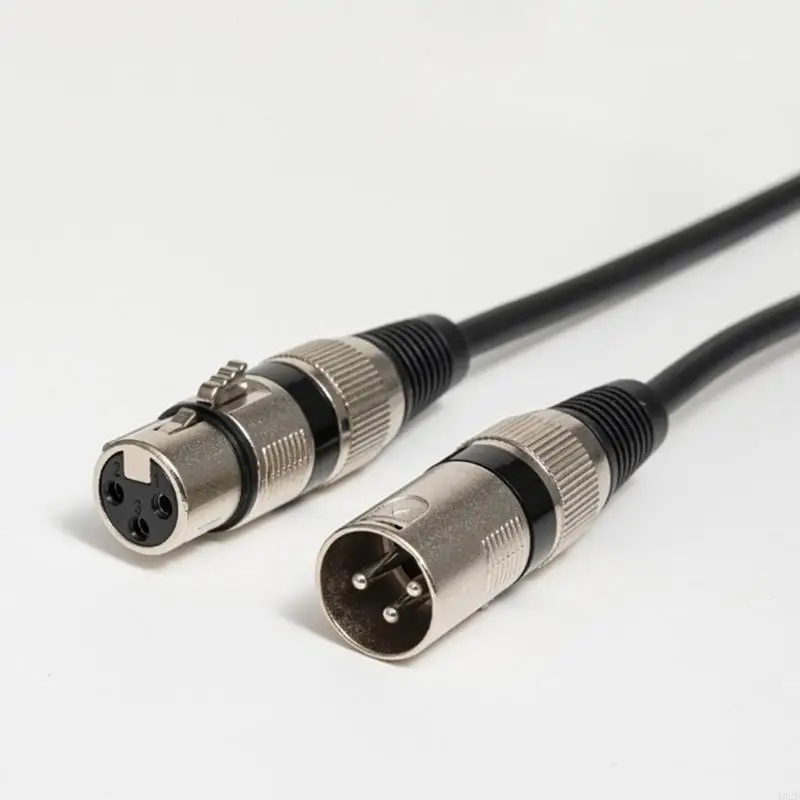 462E 2pcs Balanced Mic Cable 300cm /10ft Soft PVC Jackets Broadcast Equipment Cable for Enhances Durability & Flexibility