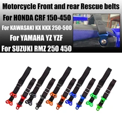Motorcycle Universal Seat Rescue Belt Cushion C1 Rear Lift Strap Pull Sling For HONDA YAMAHA KAWASAKI SUZUKI Dirt Bike Enduro