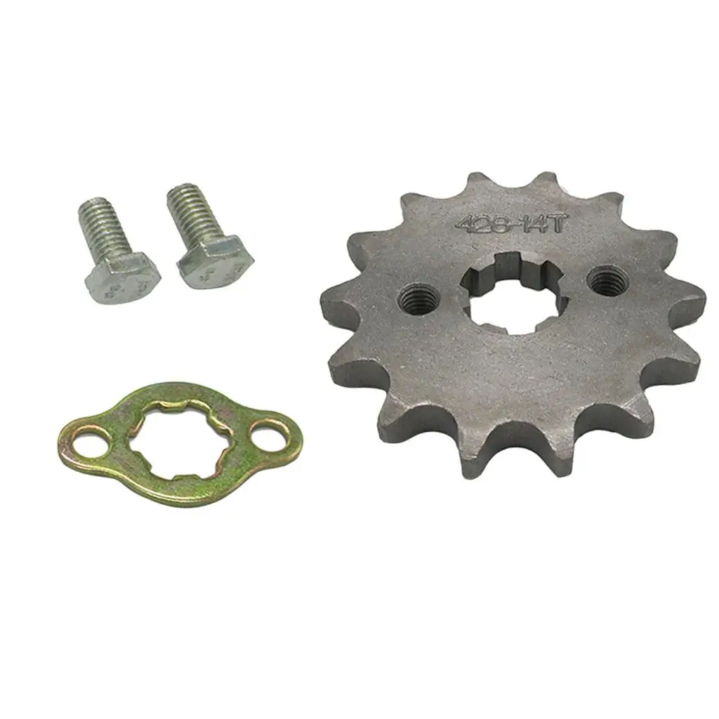 428 14T Drive Front Counter Sprocket for 50-150CC Pit Dirt Bike 17mm Shaft