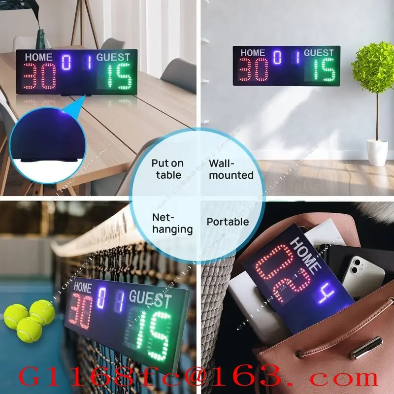 Portable Light Emitting Diode Digital Tennis Scoreboard Indoor and Outdoor Counter Scoreboard