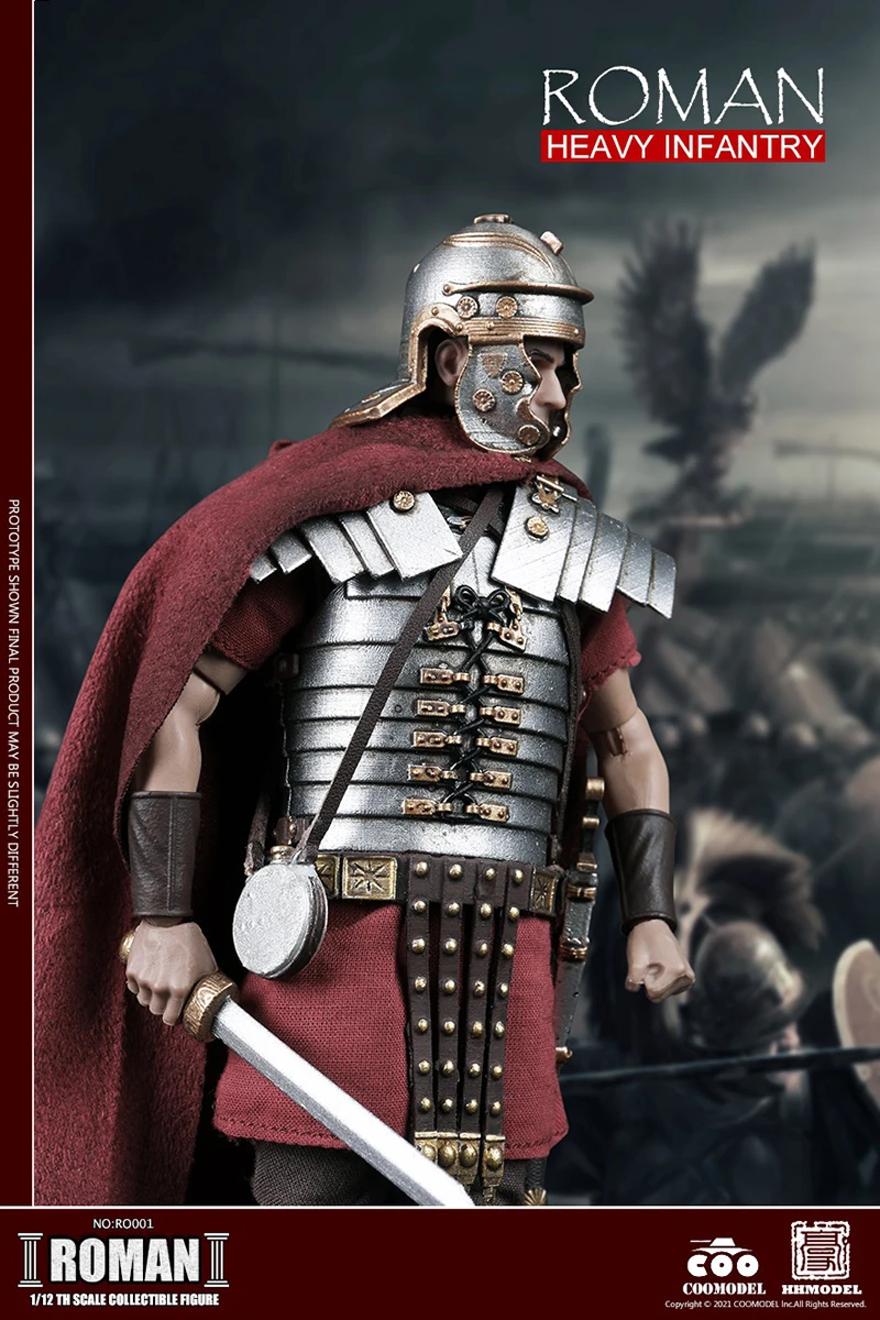 COOMODEL x HHMODEL 1/12 RO001 Heavy Infantry RO002 Standard-Bearer RO003 Centurion Figure Model 6\'\' Roman Soldier Action Doll