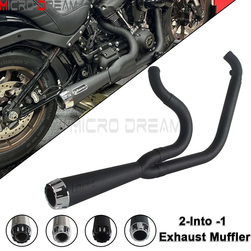 

Комплект двойного выхлопного глушителя для мотоцикла Dyna Fat Bob FXDF FXDFSE FXDFSE2 Wide Glide EFI FXDWGI Low Rider FXDL Выхлопная труба