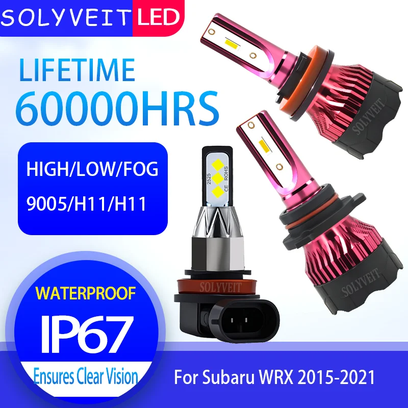 

Dustproof Easy Installation Shockproof 9005 H11 H11 LED Headlight foglight For Subaru WRX 2015 2016 2017 2018 2019 2020 2021