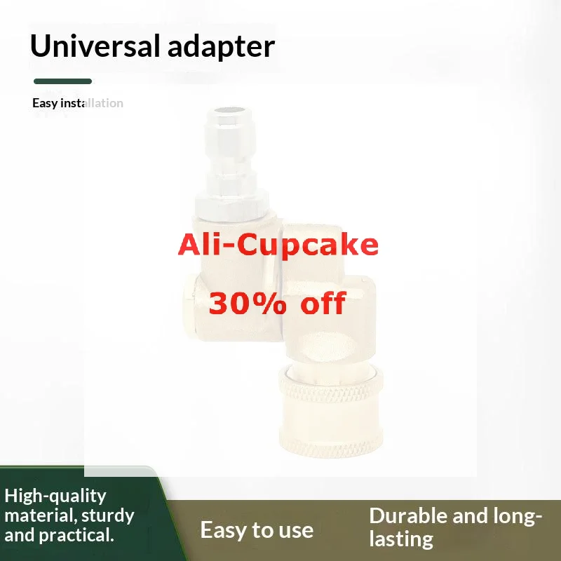 4500 PSI Pressure Washer Pivoting Coupler 1/4 Inch Quick Connect Adaptor Gutter Cleaning Attachment