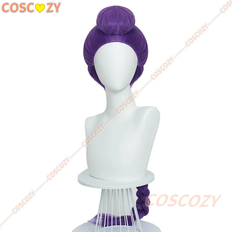 Kinder Kinder Cosplay Perücke Popstars Idol Lila Zopf Langes Haar 80 cm/110 cm Hitzebeständiges Faserhaar + Perückenkappe