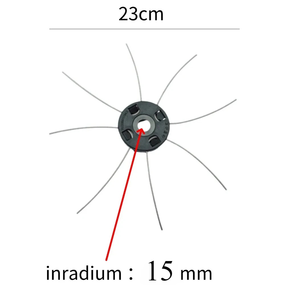 

Самая продаваемая стальная триммерная головка для кустореза, насадка для беспроводных триммеров, аксессуар для сада f2914-fro