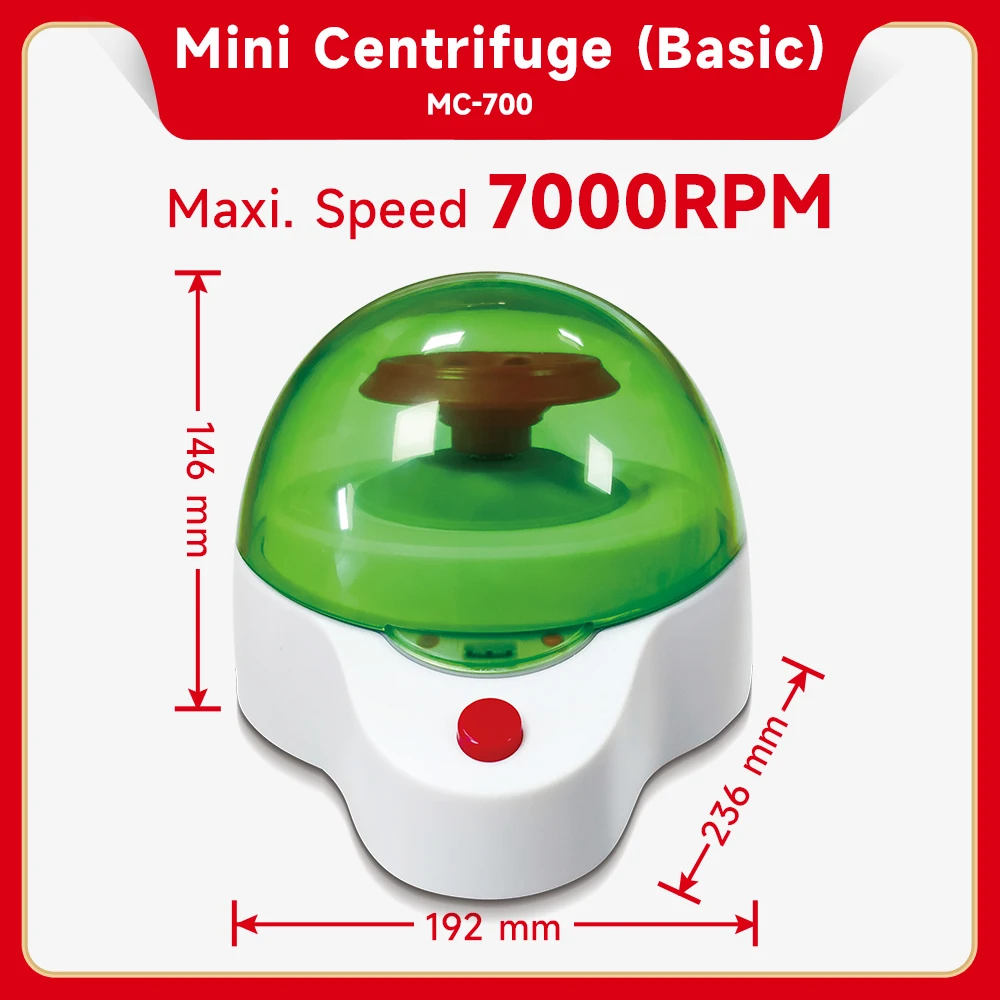 أدوات مختبر فعالة على سطح الطاولة جهاز طرد مركزي صغير محمول لأنابيب الطرد المركزي